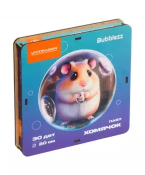 Деревянный пазл Bubblezz Хомячок 30 деталей