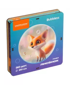 Деревянный пазл Bubblezz Лисенок 30 деталей