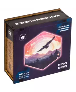 Деревянный пазл Королевская Птица 100 деталей