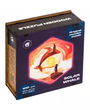 Деревянный пазл Солнечный Кит 100 деталей