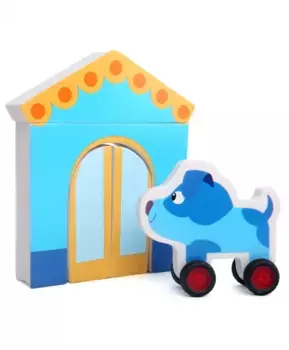 Конструктор для малышей Собачка Гав-Гав с игрушкой-каталкой