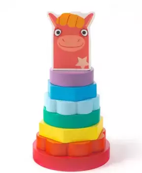 Пирамидка деревянная "Лошадка Иго-го"