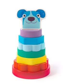 Деревяшки Пирамидка деревянная Собачка Гав-Гав