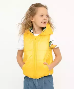 Двухсторонний жилет с капюшоном Button Blue (134)