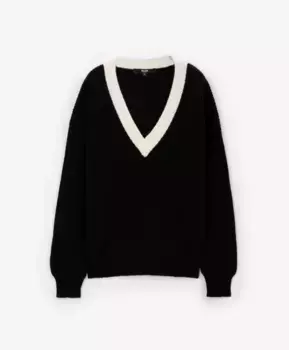 Джемпер объемный черный GLVR (M)