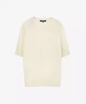 Джемпер вязаный молочного цвета GLVR (S)