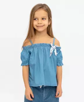 Джинсовая блузка Button Blue (98)