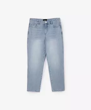 Джинсы бойфренд средней посадки голубые GLVR