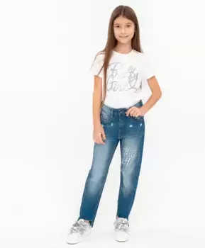 Джинсы Boyfriend Button Blue (128)