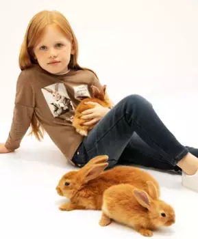 Джинсы на флисе синие Gulliver (110)