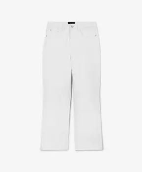 Джинсы прямые белые regular fit GLVR (XL)