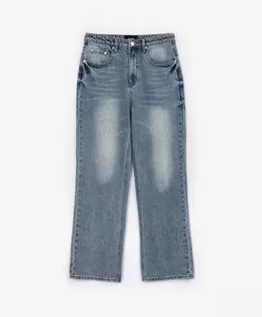 Джинсы прямые голубые regular fit GLVR (XL)