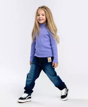 Джинсы с флисовой подкладкой синие Button Blue (98)