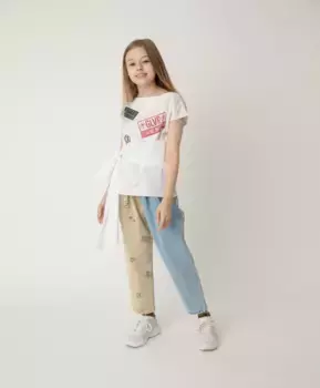 Джинсы с текстильной вставкой Gulliver (170)