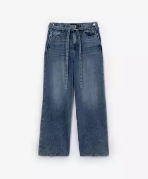Джинсы-трубы голубые wide leg GLVR (XL)