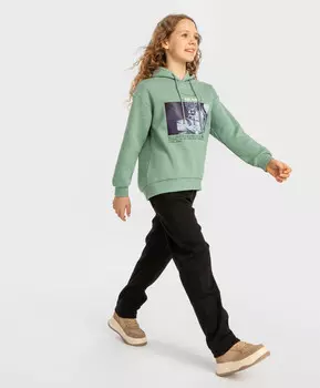 Джинсы утепленные прямые Regular fit черные детские Button Blue (134)