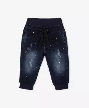 Джинсы утеплённые синие для мальчика Gulliver