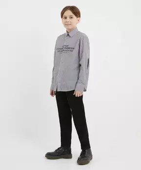 Джинсы зауженные чёрные для мальчика Gulliver
