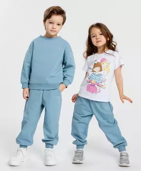 Джоггеры базовые голубые детские Button Blue (110)