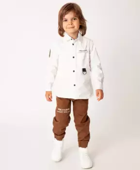 Джоггеры из твила с эффектом потертости Gulliver (122)