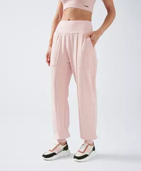 Джоггеры мягкие с широким поясом для женщины розовые Jumkey (42 (XS))
