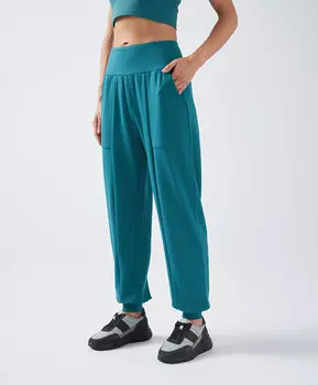Джоггеры мягкие с широким поясом для женщины зеленые Jumkey (42 (XS))