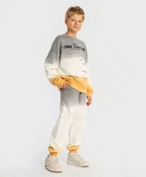 Джоггеры с поясом на резинке с градиентом мультицвет детские Button Blue