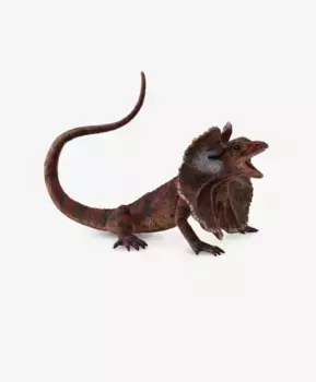 Плащеносная ящерица фигурка ящерицы