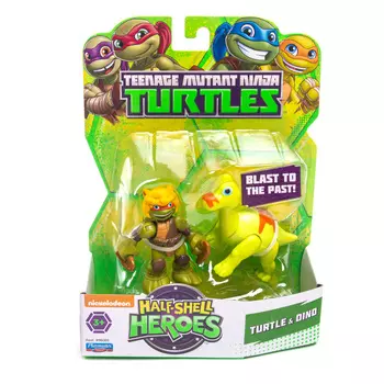 Черепашки Ниндзя Фигурка Дино Майк с Брахиозавром
