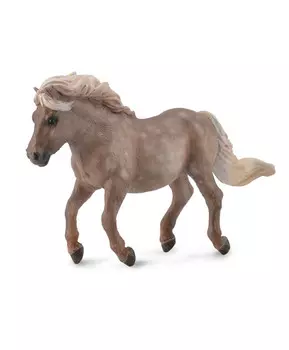 Фигурка лошади Пони Шетландский пятнисто-серый, M