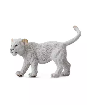 Фигурка животного гуляющий белый Львёнок