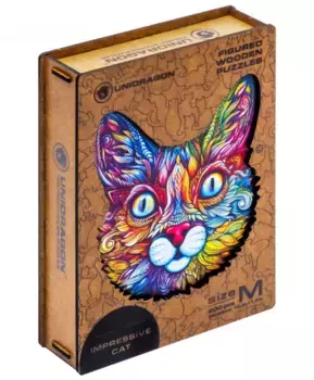 Фигурный пазл Выразительный кот M