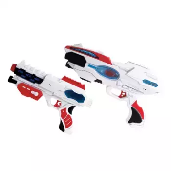 Набор бластеров 2 шт звук свет 30см Fun Red