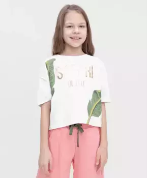 Футболка белая Button Blue (134)