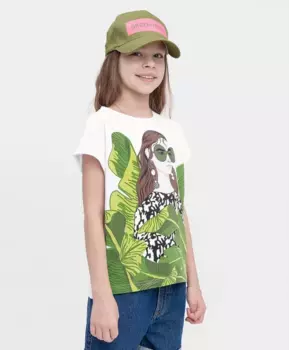 Футболка белая Button Blue (134)