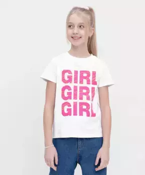 Футболка белая Button Blue (158)