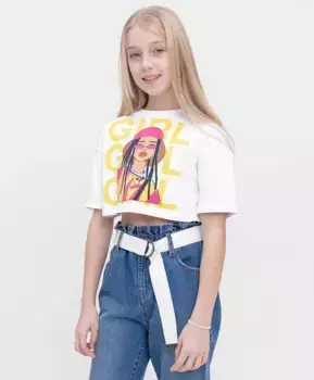 Футболка белая Button Blue (158)