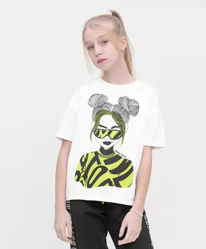 Футболка белая Button Blue