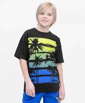 Футболка черная Button Blue