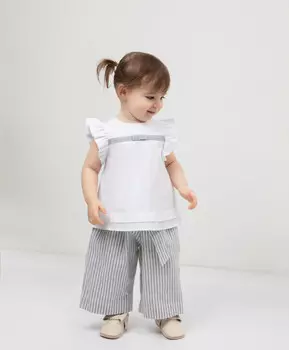 Футболка нежная с крылышками белая для девочки Gulliver (80-48)