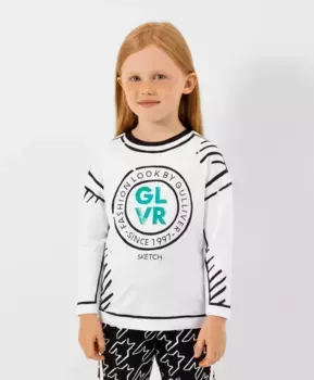 Футболка объемной формы белая Gulliver (134)