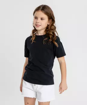 Футболка оверсайз чёрная детская Button Blue (152)