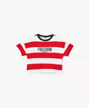 Футболка оверсайз в полоску Gulliver (158)