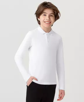 Футболка-поло белая Button Blue