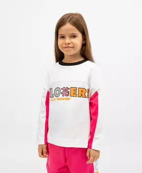 Футболка с длинным рукавом белая Gulliver