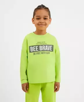 Лонгслив лаймового цвета Gulliver (122)