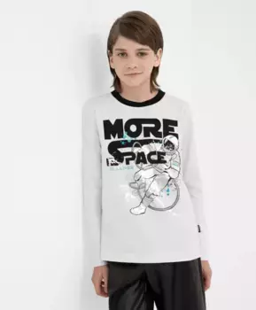 Футболка с комбинированным принтом Gulliver (134)