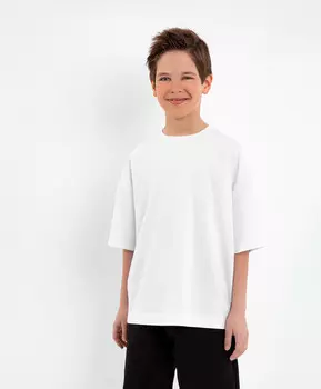 Футболка с коротким рукавом белая Gulliver (128)