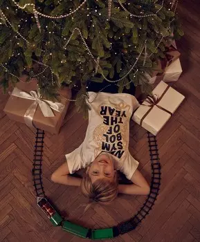 Футболка с коротким рукавом и анималистичным принтом белая для мальчика Button Blue (116)