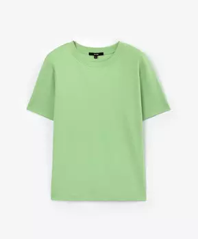 Футболка с коротким рукавом из мерсеризированного хлопка салатовая GLVR (XL)